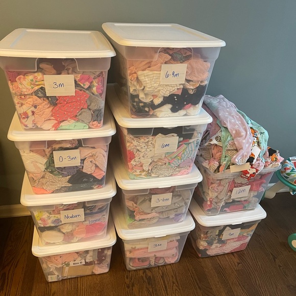 5lbs of BABY GIRL Clothes (Newborn through 3/6m) - Picture 3 of 17